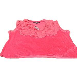 Grace Elements Camellia Pink Women's XL Blouse 95% Rayon 5% Spandex